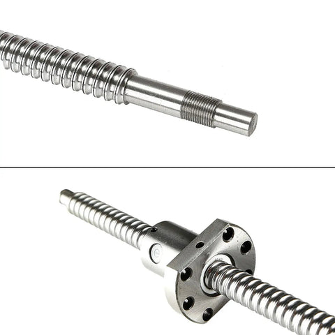 Anti Backlash Ball Screw SFU1605 RM1605 with metal ball screw nut, 16mm diameter, 5mm lead, 1000mm length for CNC machine parts.