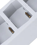 Close-up of charging slots on 3 Battery Parallel Charging Station With LCD Display And USB C Charger Hub For Mini 5 Drone