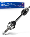 Front Driver Side CV Axle Shaft Straight Bolt On Replacement For Toyota Corolla And Pontiac Models with durable rubber boot.