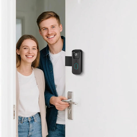Couple with Anti Theft Doorbell Mount For Video Doorbell Second Gen No Drill Wall Bracket Keeps Your Camera Safe From Theft