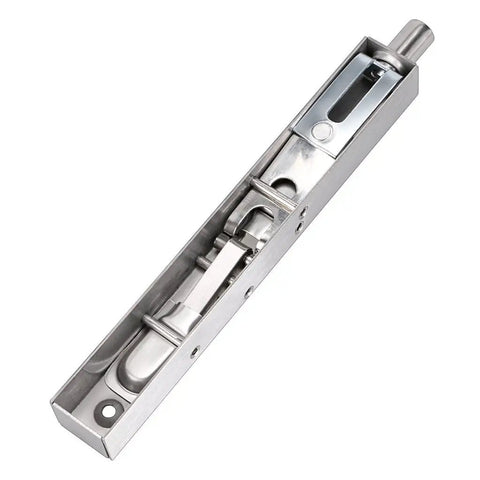 6 Inch Flush Door Bolts Set Concealed Security Locks For French Doors Composite And Wood Double Doors Dummy Inactive Leaf Brush Stainless Steel Finish Easy Install With Automatic Holding Spring For Both Retracted And Projected Positions