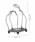 LED Magnifying Lamp With Soldering Third Hand Tool Flexible Arms And Magnetic Helping Hands Sturdy Iron Holder For PCB Repair