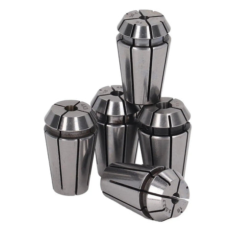 Premium Thonlai Cnc Engraving Collet Chuck Set With Durable Spring Steel Precision Tapping Kit For Grinding And Machining 5 Pcs High Performance, five spring steel collets.