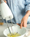 Hand Mixer Beater Set For Stainless Steel Turbo Beaters Compatible With 62682RZ 62692 62695V 64699 in use mixing ingredients