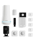 12 Piece Wireless Home Security System Kit With HD Camera, Optional 24 Seven Professional Monitoring, No Contract, Compatible