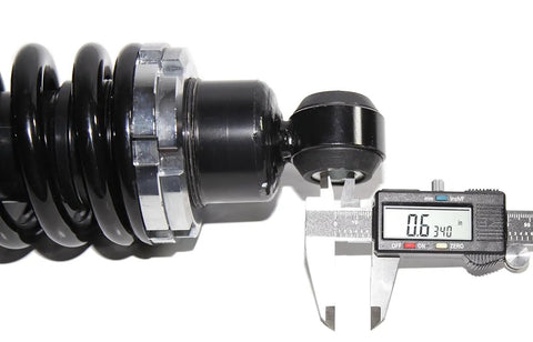 Rear Left And Right Street Rod Coil Over Shocks With Black Coated Springs 400 Pound Rate Smooth Ride precise measurement