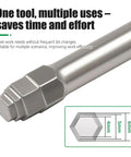 6Pcs Magnetic Pagoda Hex Screwdriver Bits Set With S2 Alloy Steel Step Design Fits Electric Drills And Wrenches For Fast Multi Size Projects Without Changing Heads, 4mm 5mm 6mm bit close-up
