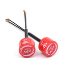 Pair of red 5.8G FPV LHCP Antenna High Gain 3Dbi For DJI O3 Air Unit Drone with IPEX1 connectors, long range use