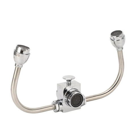 Eye Wash Station Faucet Mounted Eyewash Unit With Double Nozzle For Industrial Sinks Built Tough In PP And 304 Stainless Steel