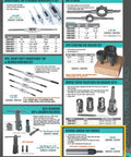 Heavy Duty Spring Loaded Tap Guide For Mill And Drill Press adjustable tension control and 1/2 in hardened shank for precision tapping.
