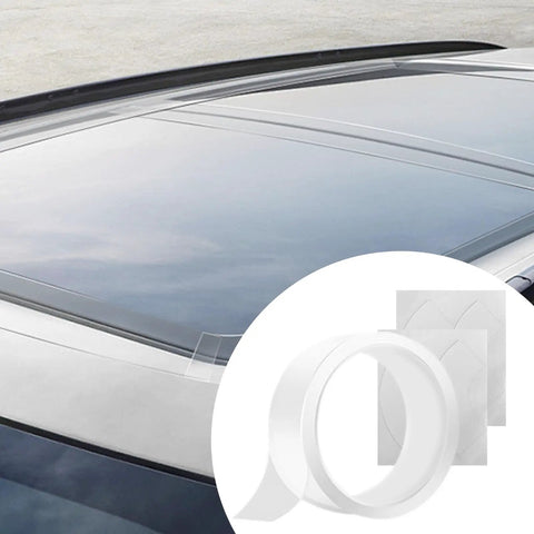 Transparent Sunroof Seal Tape For Leak Proof DIY Fix, Weatherproof Dustproof Adhesive Seal Strip For Panoramic Roofs 30x4cm