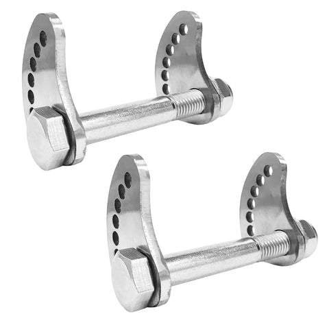 Upper Arm Caster Bolt Kit For Chevy Silverado And Gmc Sierra 1500 2500 3500 Trucks Suspension Hardware Adjustable Camber Parts close-up of stainless steel bolts.