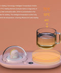 Smart Mug Warmer With Three Heat Levels And 20W Power To Keep Your Favorite Sips Piping Hot with a dinosaur night light diffuser.