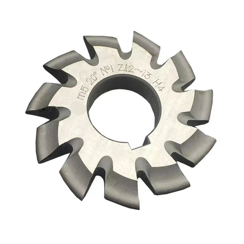 Pro Grade HSS Gear Milling Cutter For Spur Gears Involute Profile M0.5 To M10 Modulus PA20 No.1 Through No.8 Gear Cutting Tool For Milling Machines With Crisp Tooth Spacing, #1 cutter