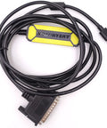 USB To RS232 CNC Programming Cable For Fanuc With DB25 Pin Data Transfer Cable 2.5m Length Windows Compatible 7 8 10 XP Vista CNC Download Cable Serial Data Exchange, coiled black cable