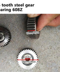 Three Piece 36 Tooth E Bike Wheel Hub Motor Planetary Gears With Bearing For Bafang Motors steel gear detail