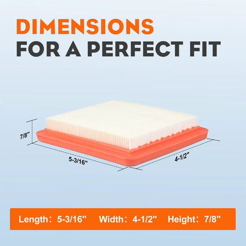 Dimensions of Honda GCV Engine Air Filter Kit With Fuel Filter And Spark Plug For GCV160 GCV170 GCV190 GC190LA Lawn Mower Tune Up Kit