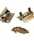 2 Inch Bi Fold Door Hinge In Silver Zinc Finish Durable Lightweight Metal Hardware For Interior Doors And Closets Smooth Operation Easy Install Kit Included Replacement For Worn Hinges On Cabinets And Room Doors, with screws