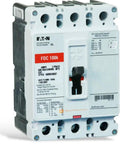 Heavy Duty Three Pole Circuit Breaker 100 Amp 600 Volt Switch Built Tough For Real Grind features clear side view.
