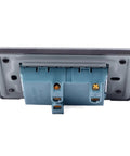 Heavy Duty Stainless Steel Wall Outlet Featuring A Fireproof Electrical Receptacle That Is Totally Badass And Built To Resist Corrosion While Delivering Rock Solid Connections In Each 10 Pack Box, back view.