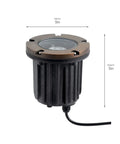 12V In-Ground Brass Trim Landscape Lighting Accessory in Centennial Brass Finish, Built-To-Last Outdoor Light Fixture