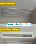 Tough As Nails Louvered Access Panel With Fresh Air Vents And Easy Push Button Switch Removable Critter Shield For No Fuss 28X34 Inch Drywall Ceiling Door Install, aluminum alloy construction.