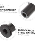 Close-up of Five Piece Barn Door Track Spacers And Connectors Kit, showcasing high-carbon steel material and fine workmanship