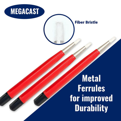 Fiberglass Scratch Brush Pen Set 3 Pack For Jewelry Watches Coins And Electronics Cleaning Rust And Corrosion Removal In Tight Spaces