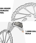 Two Pack 160Mm MTB Disc Brake Rotors With Six Bolts Stainless Steel M5 Screws 44Mm Hole Pitch Upgrade Set For Mountain Bicycles Road Bikes And BMX Durable Heavy Duty Replacement with 1.8mm thickness