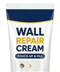 Tube of Wall Repair Cream labeled for touch-up and fill, part of the Two Piece Drywall Repair Paste Kit With Heavy Duty Scraper For Quick Hole And Crack Patching Zero Fuss Blending For A Flawless Smooth Surface Before Painting Touchups.