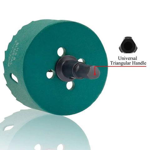 Two And Three Quarters Inch Bi Metal Hole Saw With Arbor And Bits for fast smooth cuts in wood, plastic, drywall, fiberboard
