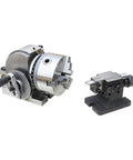 Precision 5-Inch 3-Jaw Chuck Dividing Head with MT2 Tailstock and Dividing Plates for Milling Machines