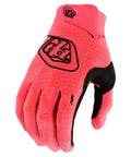Airflow Motocross Glove For Adults Glo Red X Large, Off Road MTB And BMX, showing breathable micro mesh and compression cuff