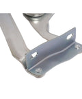Close-up of Hood Hinge Pair For 1955 Chevy Bel Air Nomad One Fifty Two Ten Cars With Steel Construction And Galvanized Silver Finish