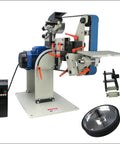 Kickass 1500 Watt Belt Sander With High Output Vfd Controller 72 By 2 Inch Wide Belt Grinder And Knife Sharpener Kit showing motor with VFD controller.