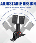 Beefy 3 Pack Roof Riser Brackets Kit With Adjustable Height For 4x4 Pergolas And Gazebos Black Powder Coated Steel Heavy Duty Riser Beams