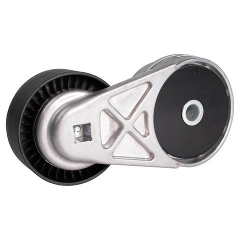 Heavy Duty Serpentine Drive Belt Plus Accessory Tensioner Assembly Replacement Kit Compatible With Many Cars For Easy Swap Out To Keep Your Ride Rolling Smooth Every Time Without Stress Or Breakdowns Ever On The Road Today Ready To Go, metal tensioner pulley