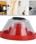 Red Drill Dust Cover And Electric Hammer Debris Guard For Power Tools, ABS shield, snaps on drills, keeps workspace clean.