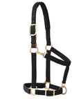 Super Comfy Padded Breakaway Horse Halter with Adjustable Chin and Throat Snap, black, foam rubber padding, durable polypropylene