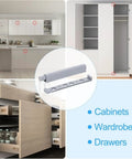 Magnetic Cabinet Latches Set Five Or Ten Pack for handle-free cabinets and wardrobes, featuring soft touch close magnetic catch.