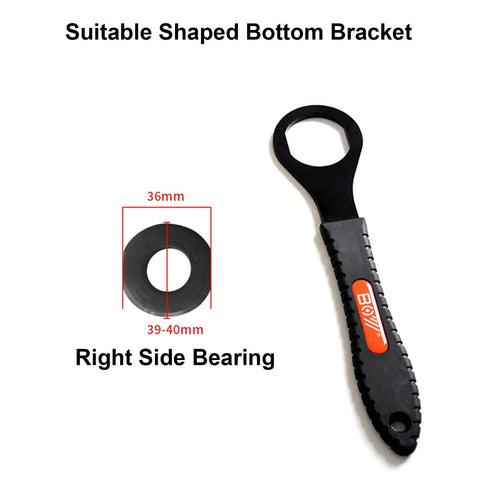 36mm Box End Wrench For Removing Vintage Bicycle Bottom Bracket Cups And Bearings, Premium 50 Medium Carbon Steel Tool