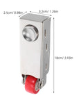 Heavy Duty Steel Sliding Door Bottom Wheel Rolls Like Butter For Glass Doors And Office Spaces Silver Fixed Casters with red wheel.