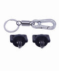 2 Pack Heavy Duty Forklift Ignition Switch Key Replaces 107151-001 And 089216-001 Compatible With Crown Wp3000 Pe3000 Pe4000 Gpw40 with keychain and clips.