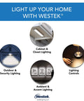 Indoor Motion Sensing Light Switch With Auto On When You Enter, No More Fumbling For The Light, 120-Degree Range Reaching Up To 20 Feet, Mount At About 8 Feet, 10 Minute Auto Off, Modern White Finish, shown for cabinet, garage, and accent lighting