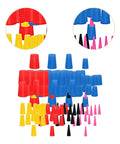 Top Tier Silicone Rubber Tapered Plugs Kit With 125 High Temp Stoppers For Practical Multipurpose Hole Sealing And Heat Resistant Applications, assorted sizes