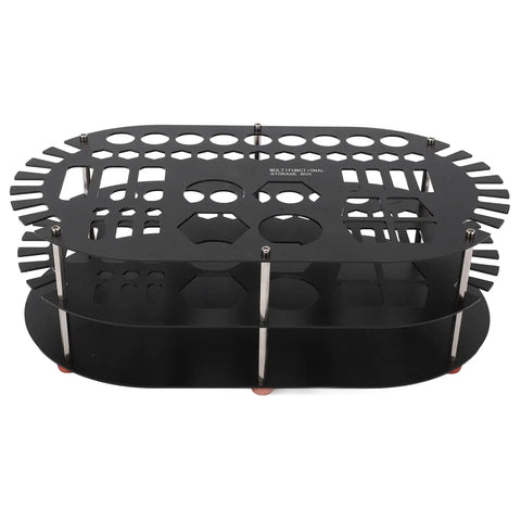 Kick Clutter To The Curb With This Legit Sturdy Aluminum Desktop Organizer Rack Packing 42 Spacious Slots For Hand Tools Bits And Mini Parts While An Anti Slip Base Keeps Your Workspace Looking Fresh All Day.