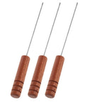 Stainless Steel Bait Threading Tool For Carp Rigging With Anti Slip Handle Pro Grade Worm Threader For Quick Rigging Saltwater Fishing Accessory Portable For Travel, set of 3