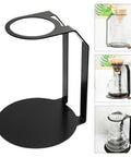 Iron Frame Coffee Dripper Pour Over Stand Nonslip Base High Heat Compatible Barista Grade Espresso Rack close-up view.