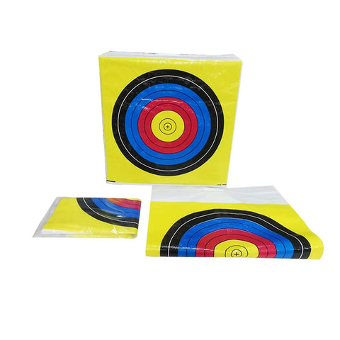 High Visibility Archery Target Replacement Cover Bag For Outdoor Range Practice with multicolor rings, lightweight PE