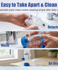 Adult Inhaler Spacer With Soft Silicone Mask For Easy Breathing At Home Or On The Go Comfortable Face Seal Being Cleaned